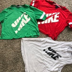 Lot of Nike workout crop tops